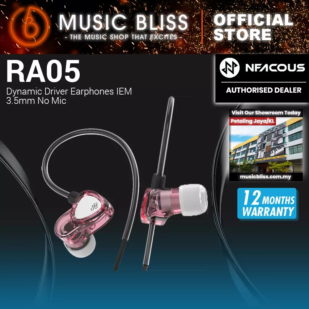 NF Acous RA05 Dynamic Driver Earphones IEM Type C No Mic (Pink)