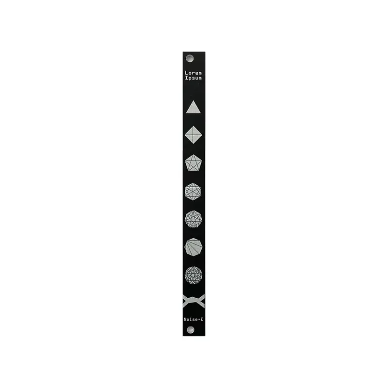 Noise Engineering Lorem Ipsum 2hp Blank Panel – Black