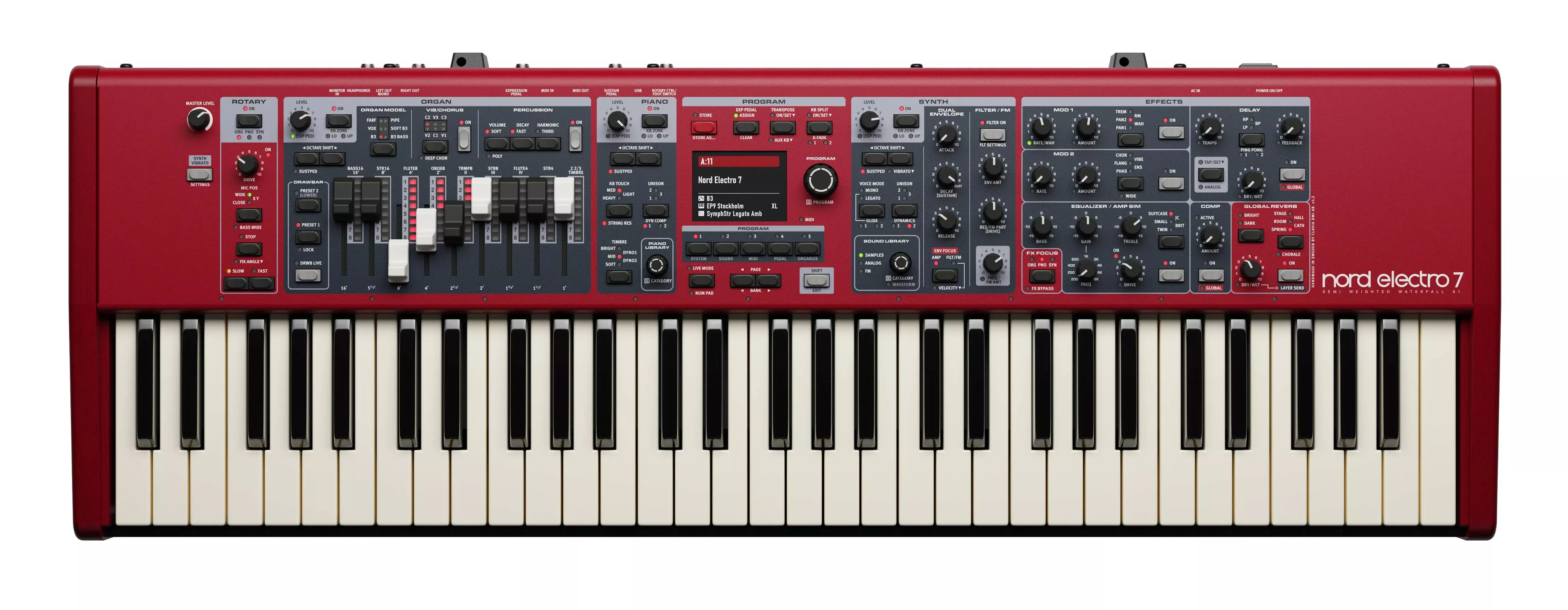 Nord Electro 7 61 Note Semi Weighted Waterfall keybed