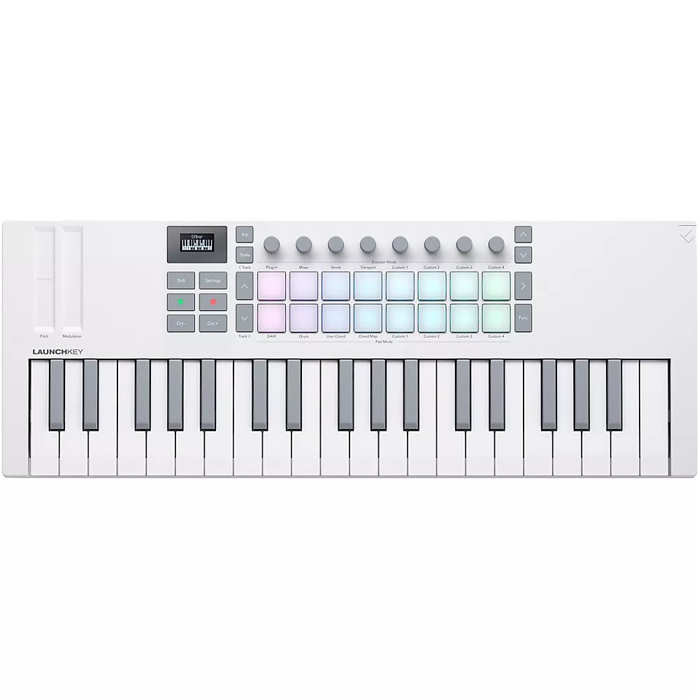 Novation Launchkey Mini 37 MK4 Keyboard Controller, White