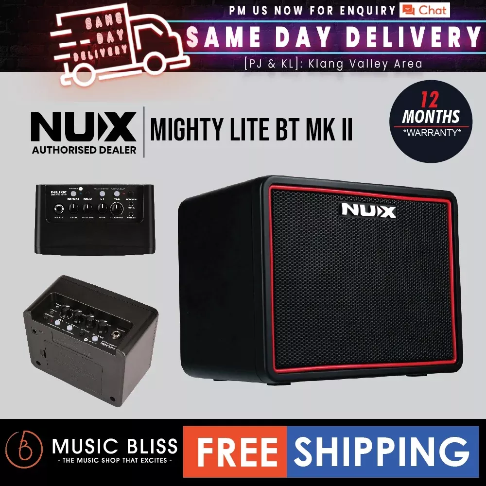 NUX Mighty Lite BT MKII Portable Desktop Modeling Amplifier