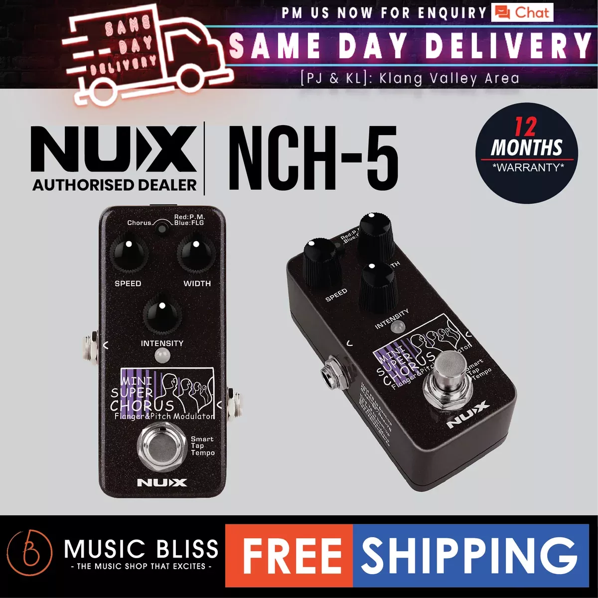 NUX NCH-5 Mini SCF Modulation Effects Pedal