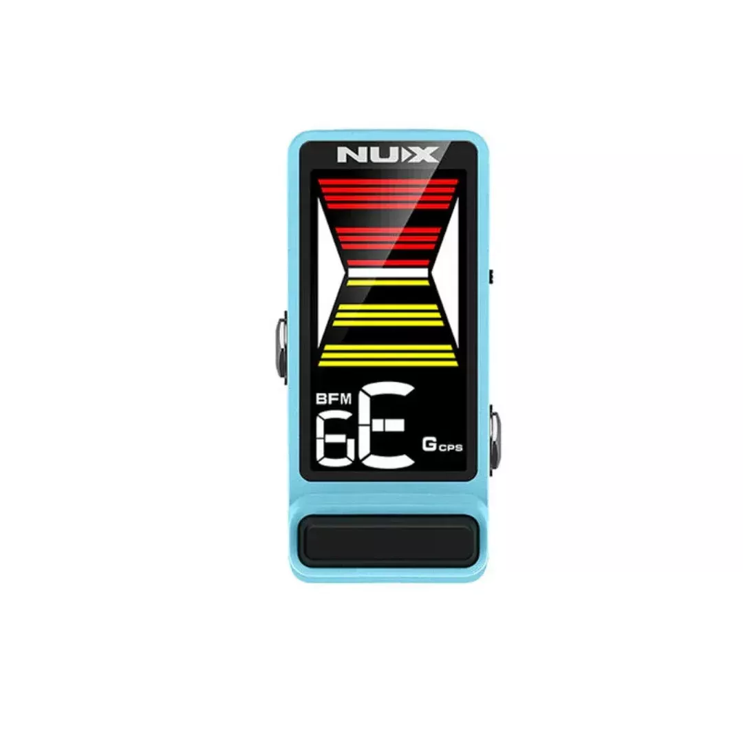 NUX NTU-3 Flow Tune True And Buffered Bypass Mini Guitar Pedal Tuner – Blue