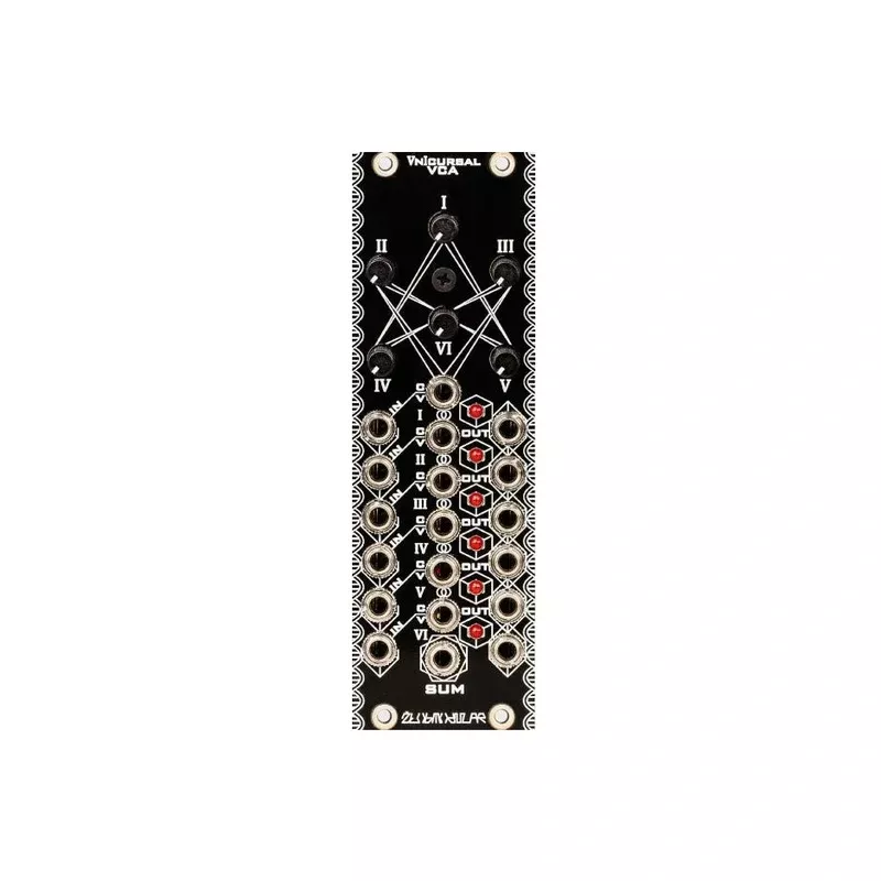 ob Modular Vnicursal Eurorack 6 Channel VCA Module