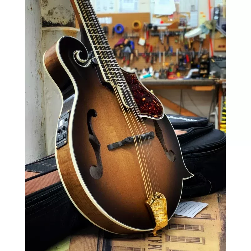 Ortega RMFE100AVO F-Model Mandolin, Distressed Finish, with Pickup