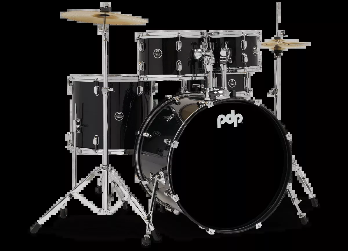 PDP Center Stage 22" 5 Piece Drum Kit in Black Onyx
