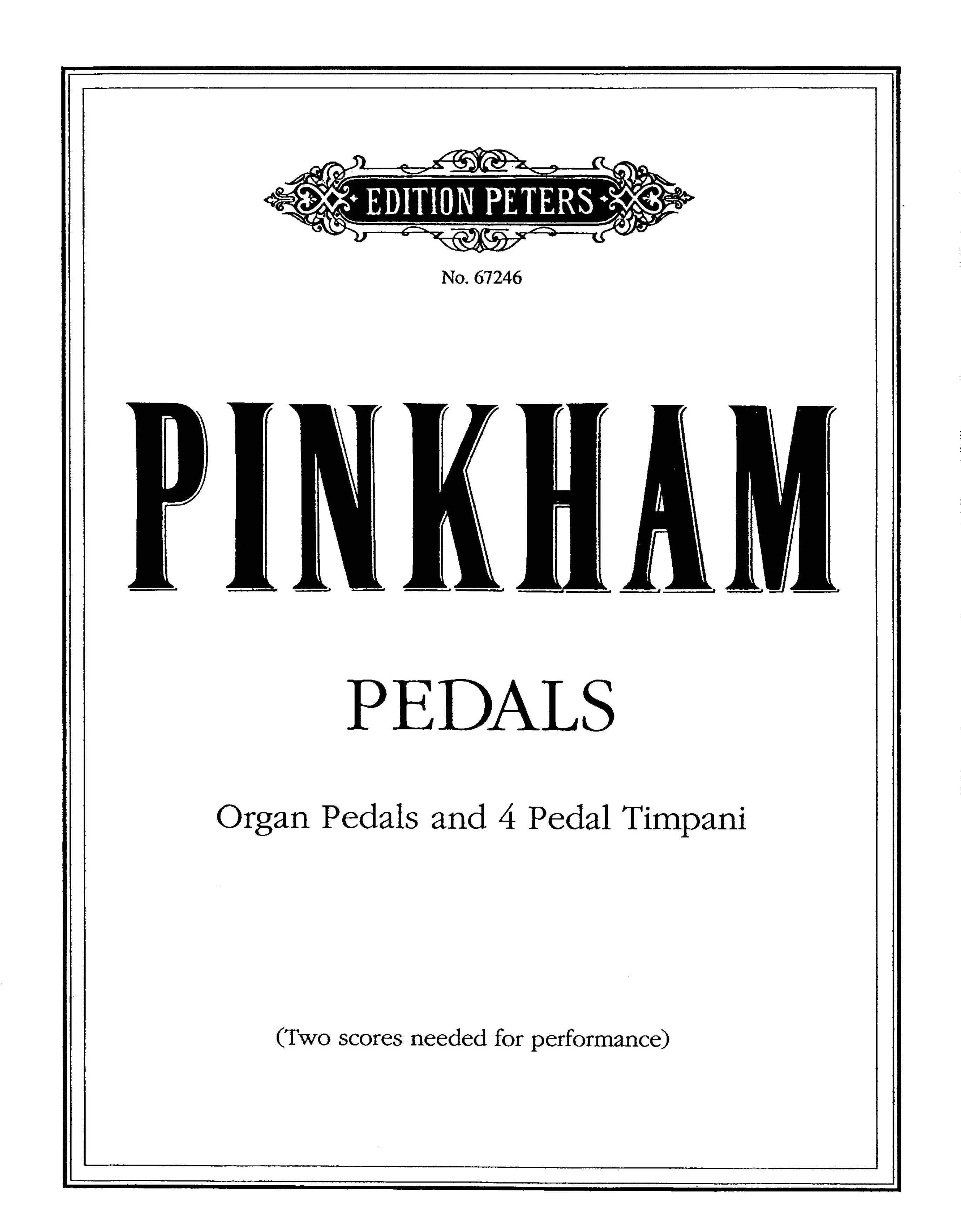 Pedals (Prelude, Plaint and Strut): Organ Ensemble Sheet