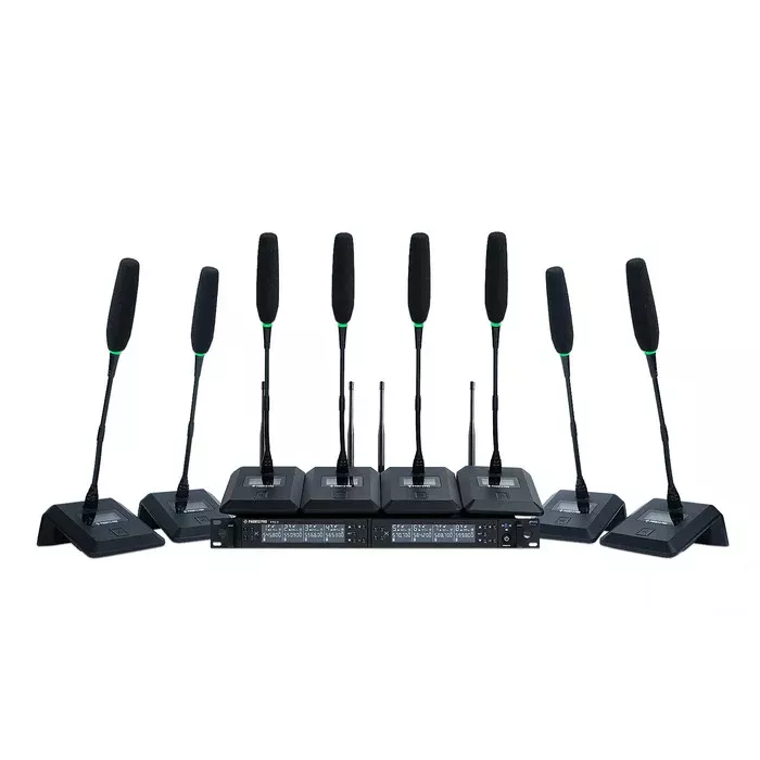 Phenyx Pro PTC-8 Wireless Conference Microphone System w/ 8 Gooseneck Mics (PTC8)