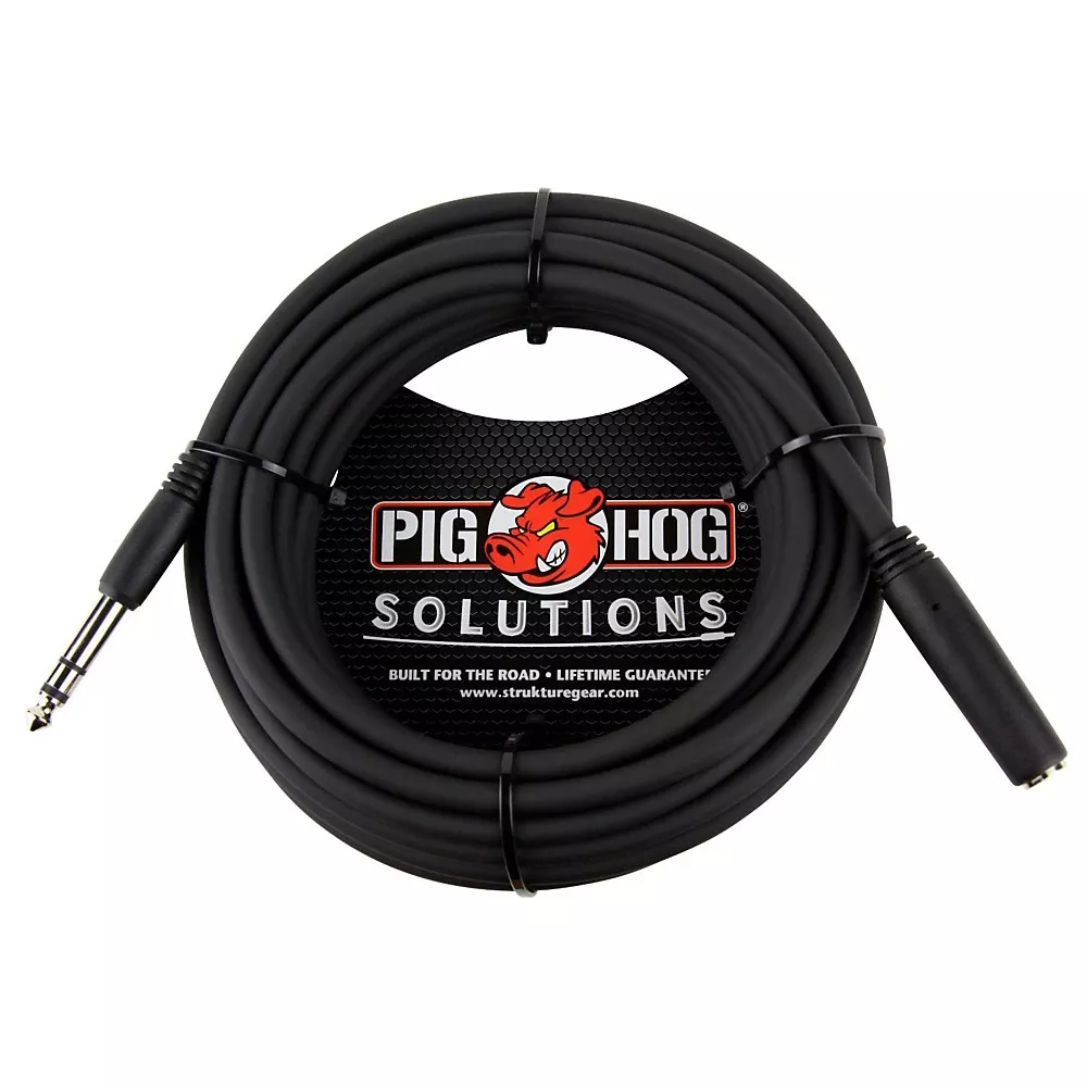 Pig Hog Solutions Headphone Extension Cable 1/4" 25 ft.