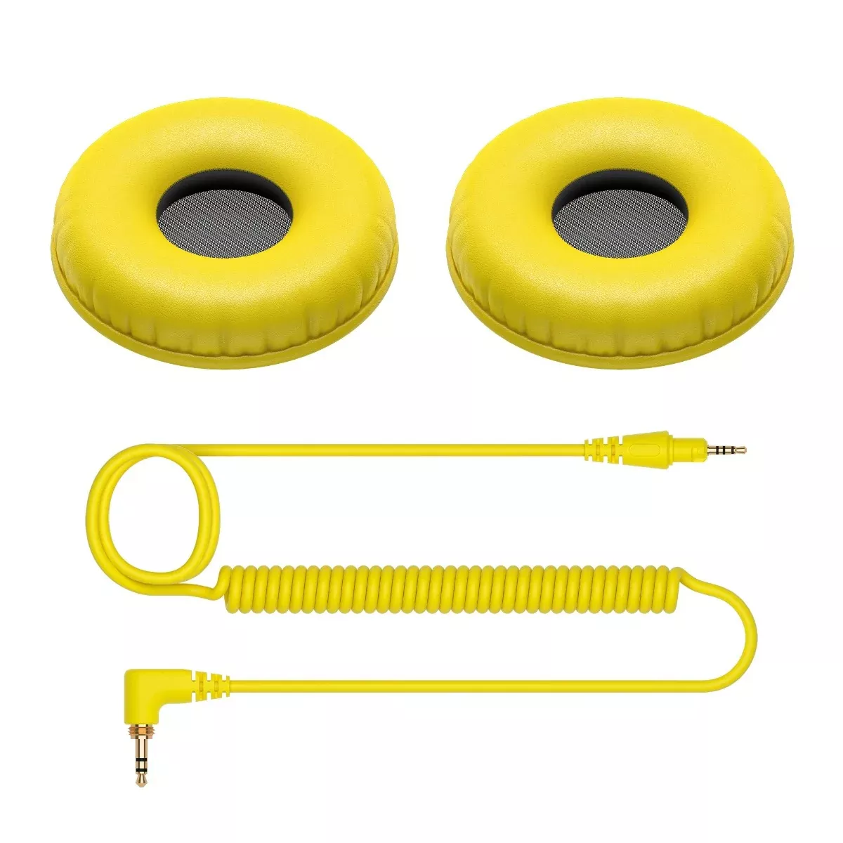 Pioneer DJ Coiled Cable And Ear Pads in Yellow