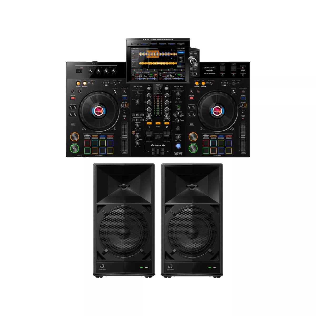 Pioneer XDJ-RX3 w/ AplhaTheta WAVE EIGHT Bundle