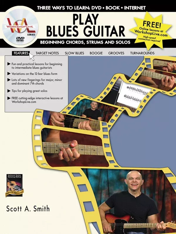 Play Blues Guitar: Beginning Chords, Strums, and Solos: Guitar Book & DVD