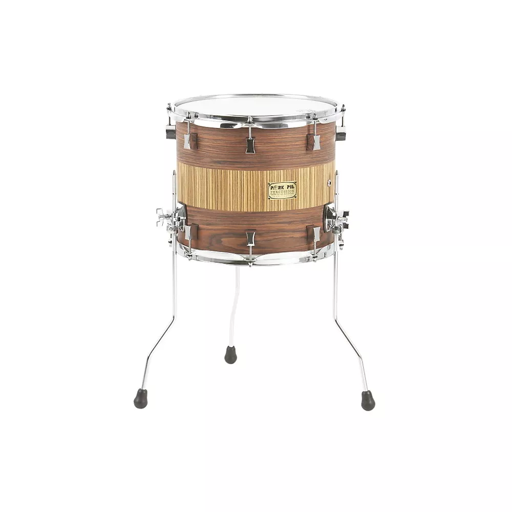 Pork Pie Maple Floor Tom Rosewood Zebra 14 x 12 in.
