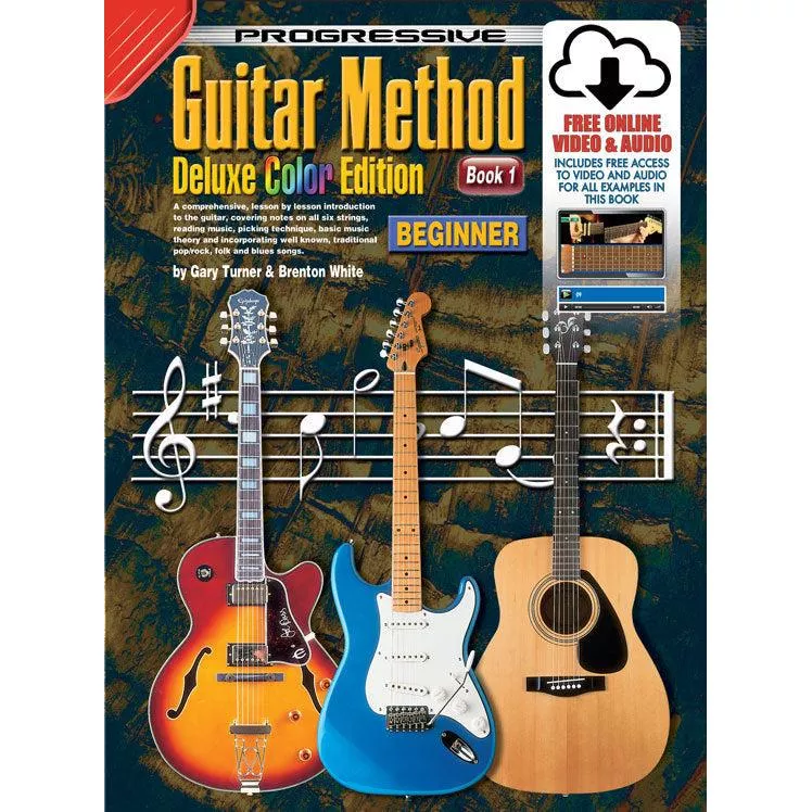 Progressive Guitar Method Book 1 Deluxe Colour Edition Book/OA