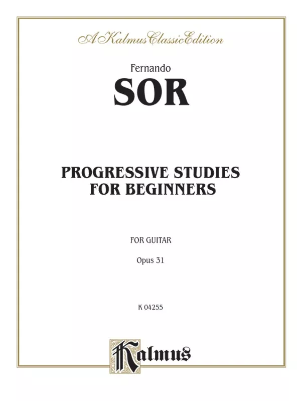 Progressive Studies for Beginners, Opus 31: Guitar Book