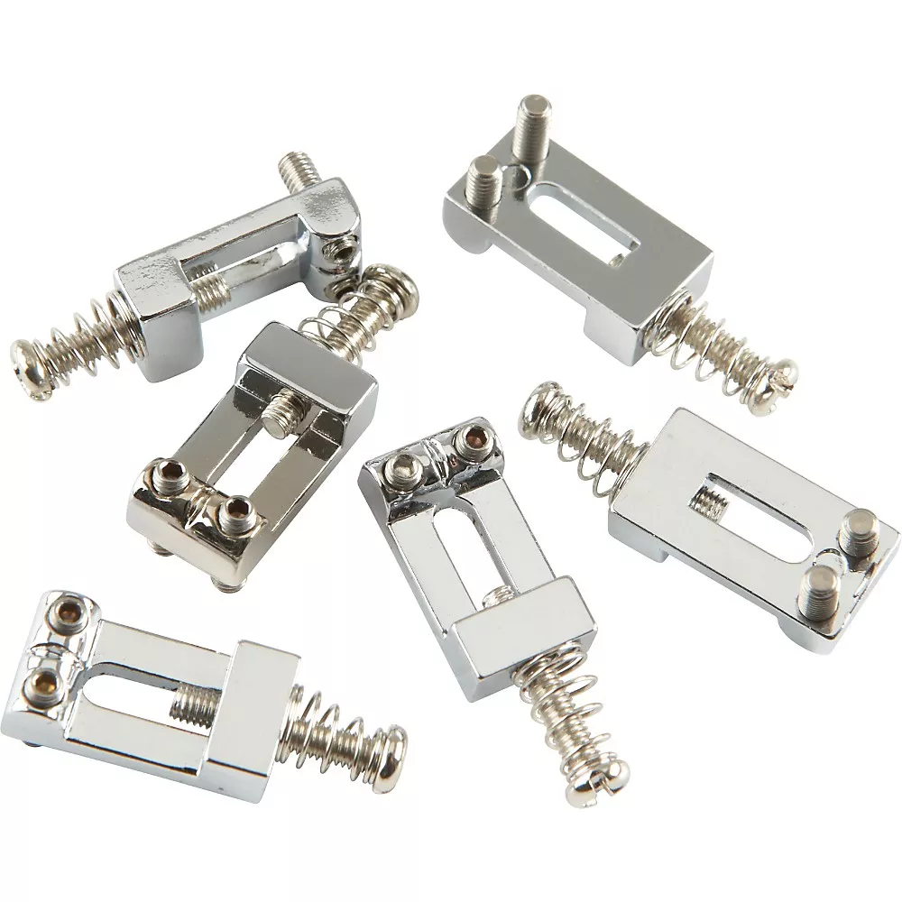 Proline S-Style Bridge Saddle Set W/Spring & Screw Chrome