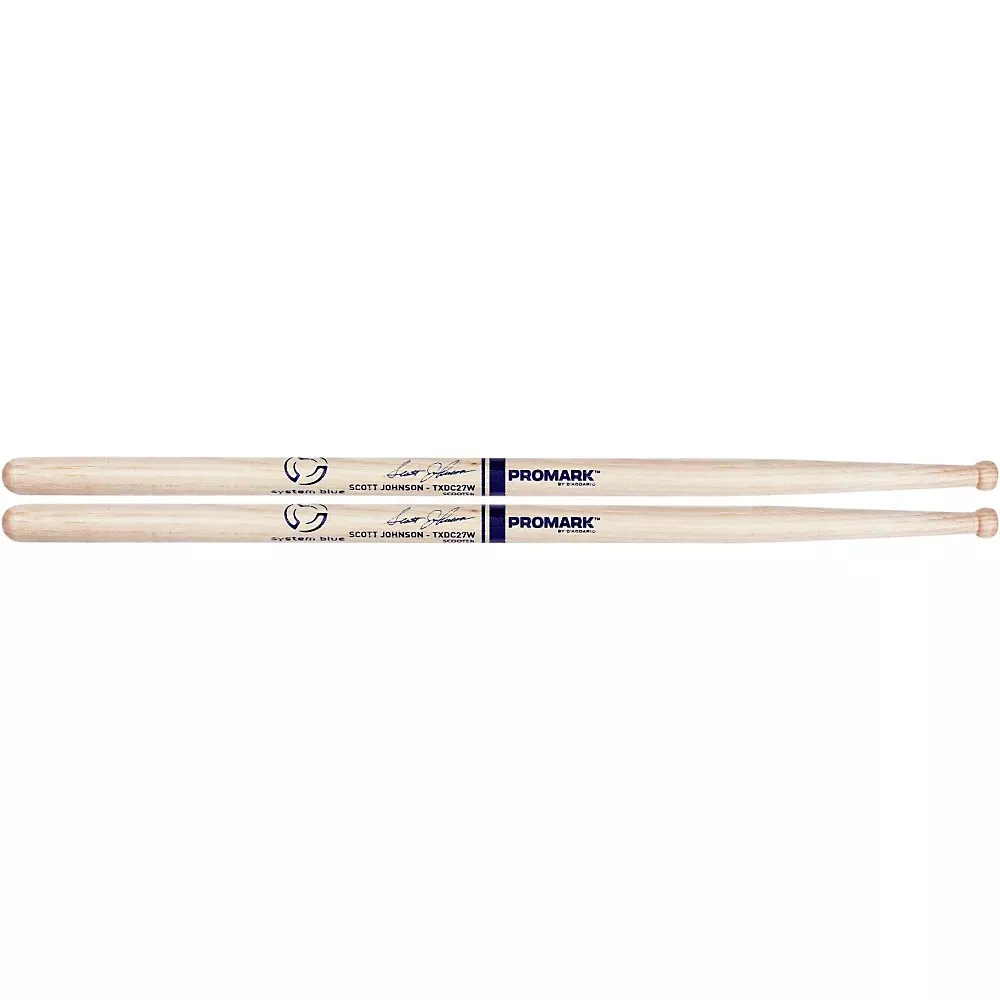 Promark System Blue Scott Johnson DC27 Scooters Drum Sticks