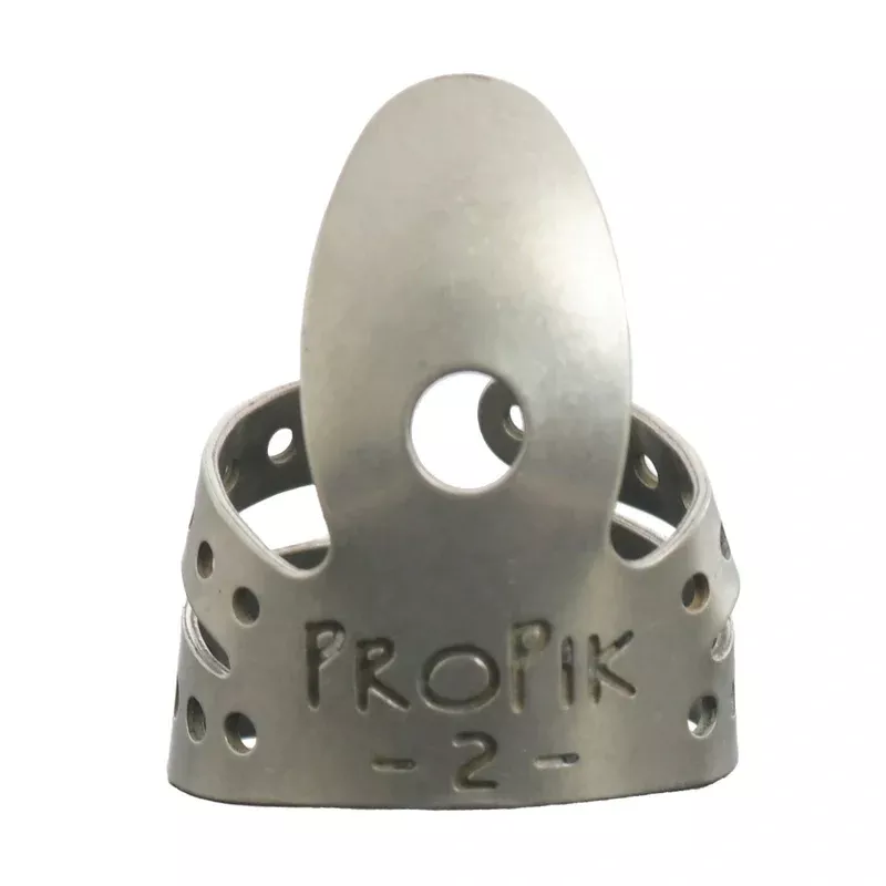 Propik Nickel Straight Fingerpick, Split Wrap, Blade 2