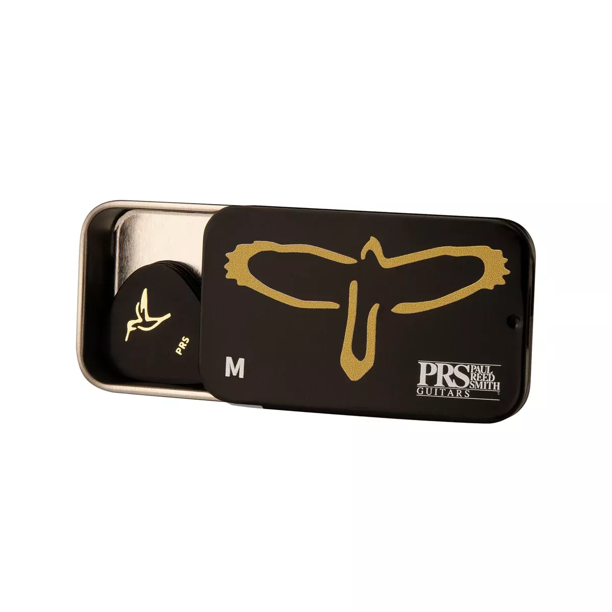 PRS Gold Birds Assorted Medium Picks w/Tin, 12-Pack