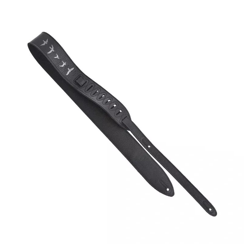 PRS Premium Leather Birds Strap, Black