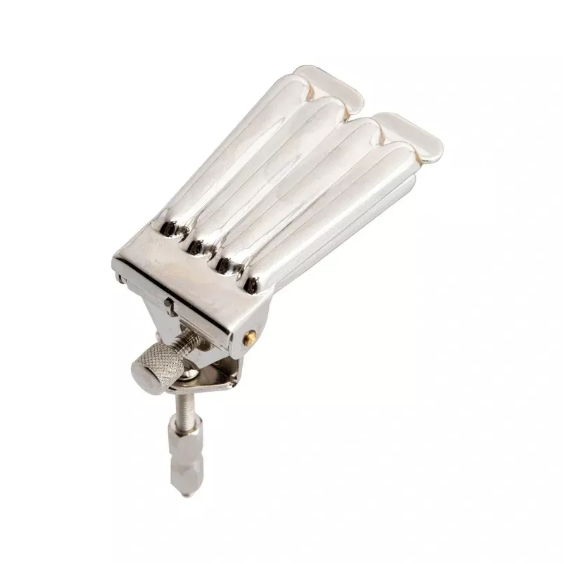 Prucha Clamshell Banjo Tailpiece, Nickel