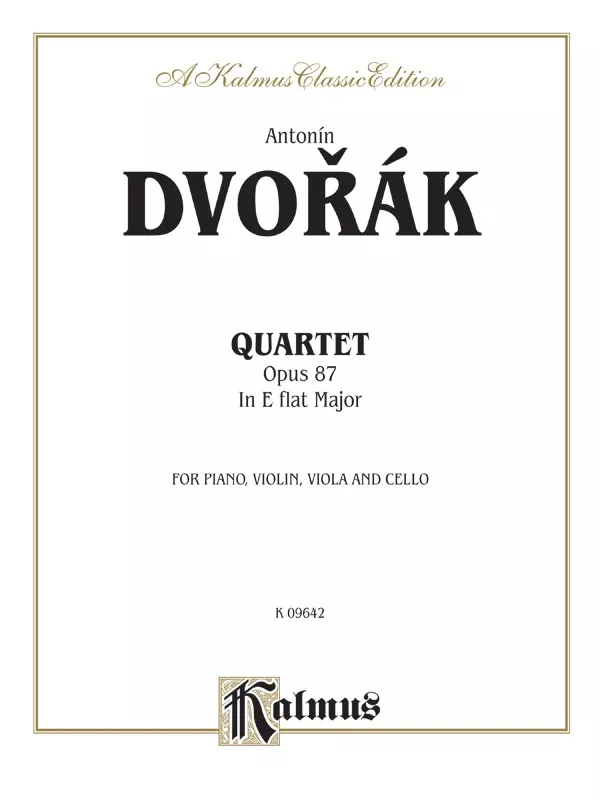 Quartet in E-flat Major, Opus 87: Chamber Quartet Book