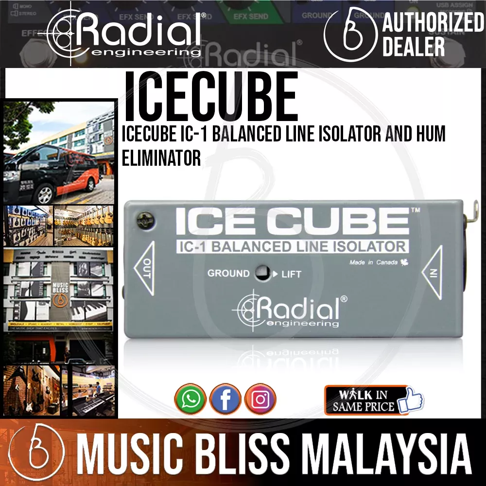Radial Engineering IceCube IC-1 Balanced Line Isolator and Hum Eliminator