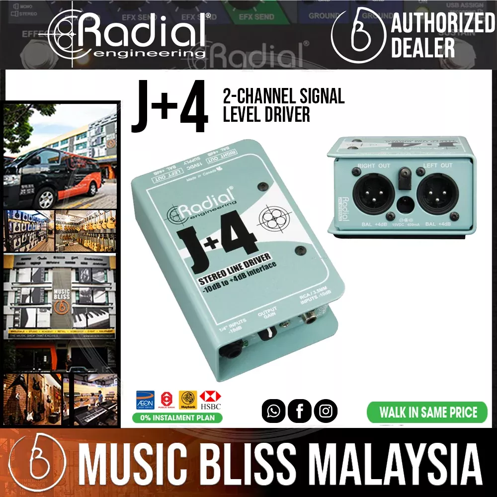 Radial Engineering J+4 2-channel Signal Level Driver