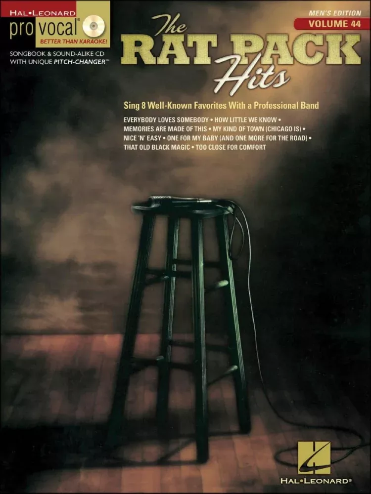 Rat Pack Hits Pro Vocal Men's Edition Volume 44 BK/CD