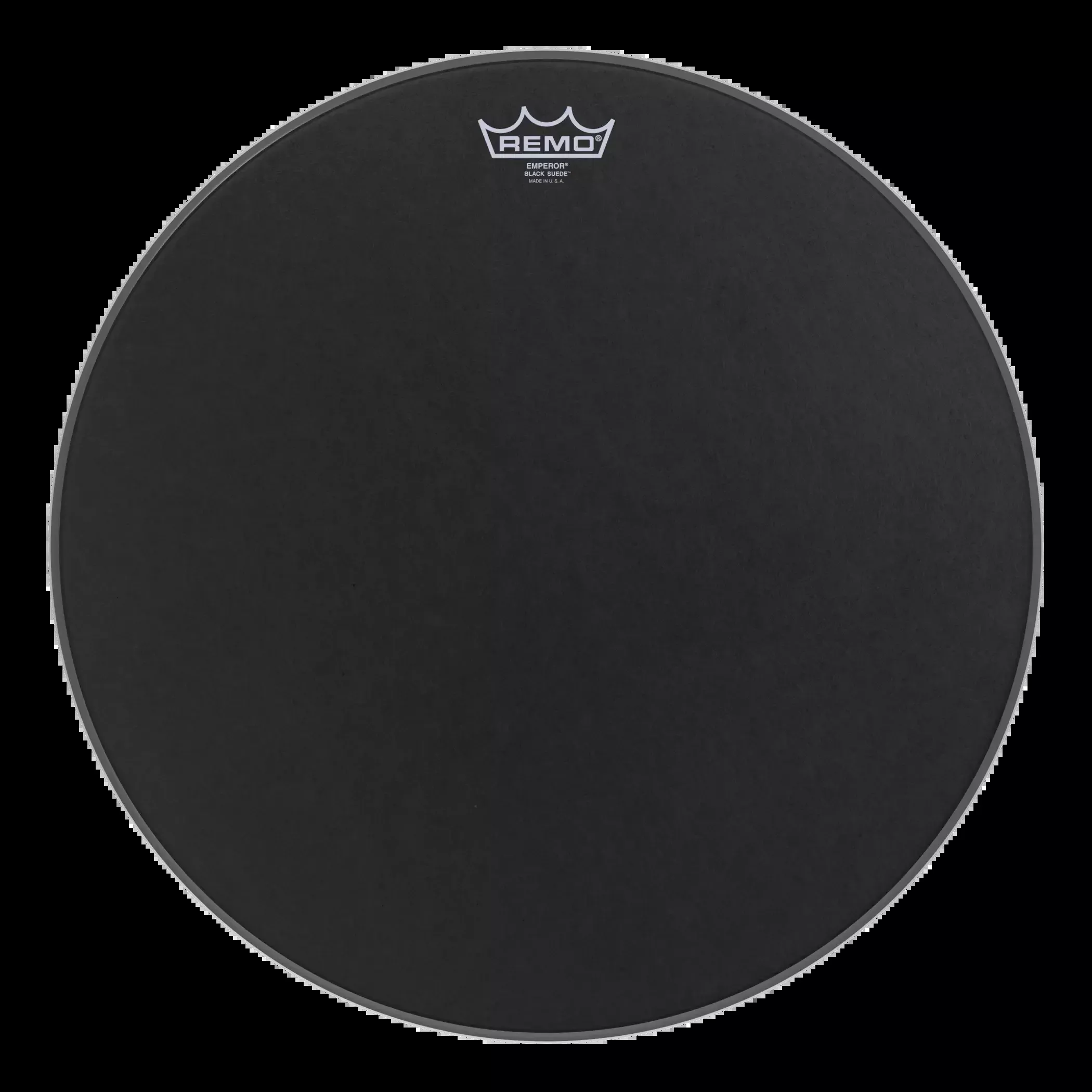 Remo 18" Emperor Black Suede Drumhead