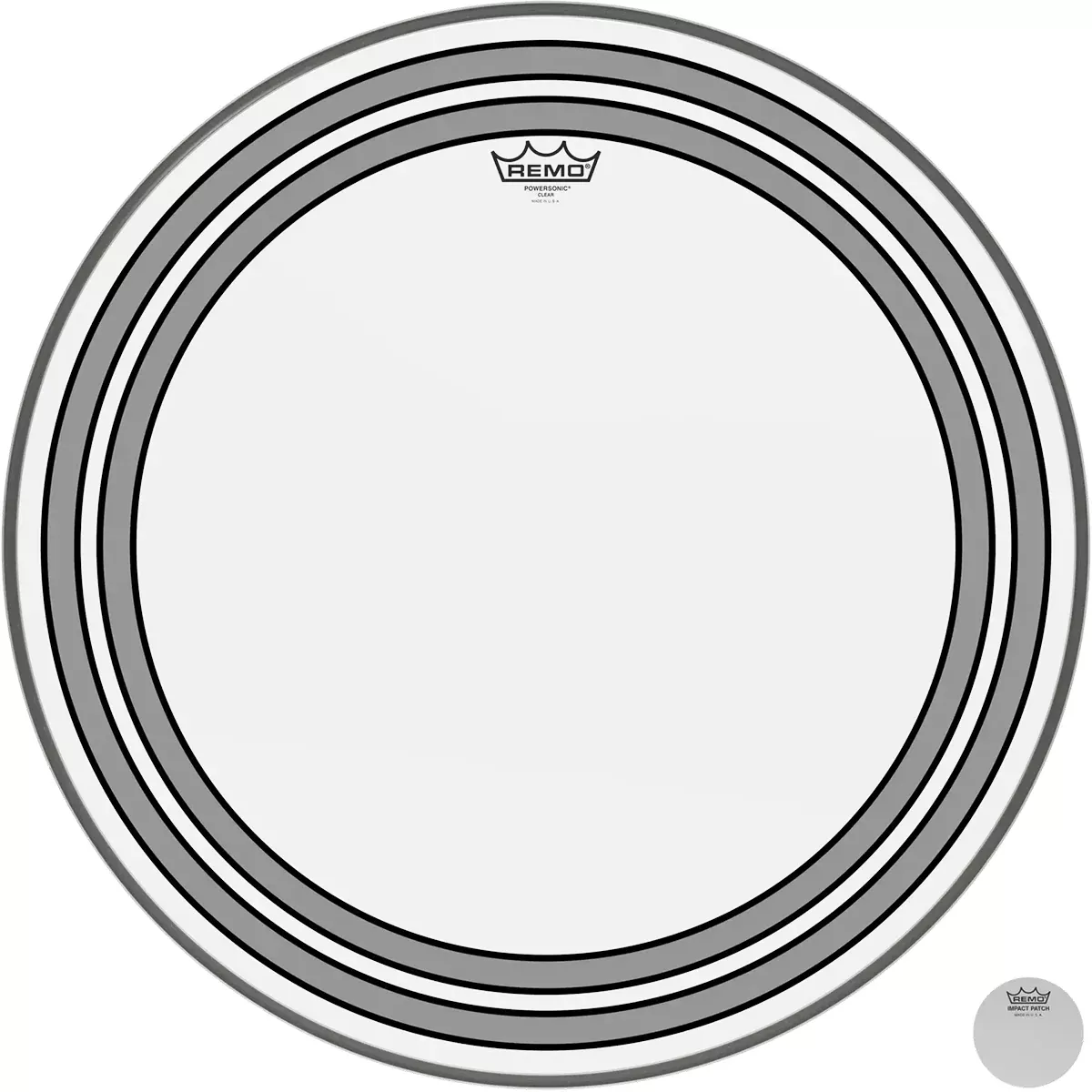 Remo 24" Powersonic Clear Bass Drumhead