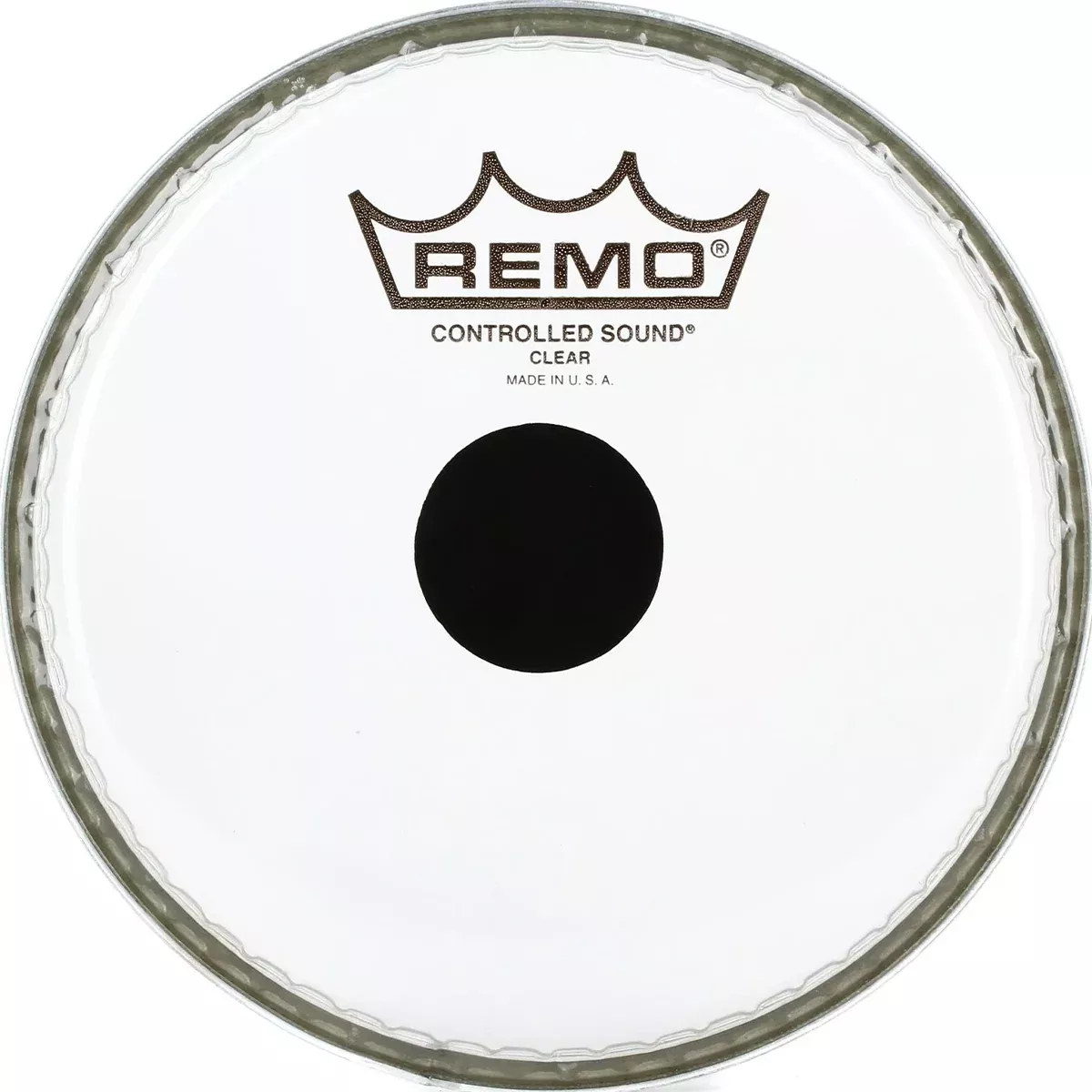 Remo 6" Controlled Sound Clear Black Dot On Top Batter Drumhead