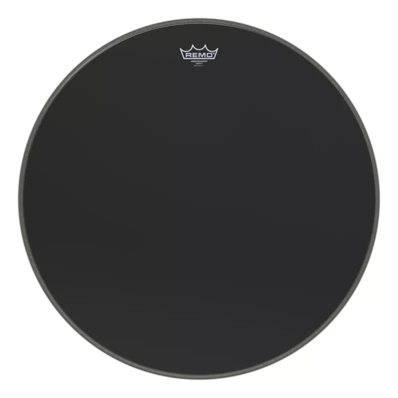 Remo Ambassador Ebony Drumhead – 24″