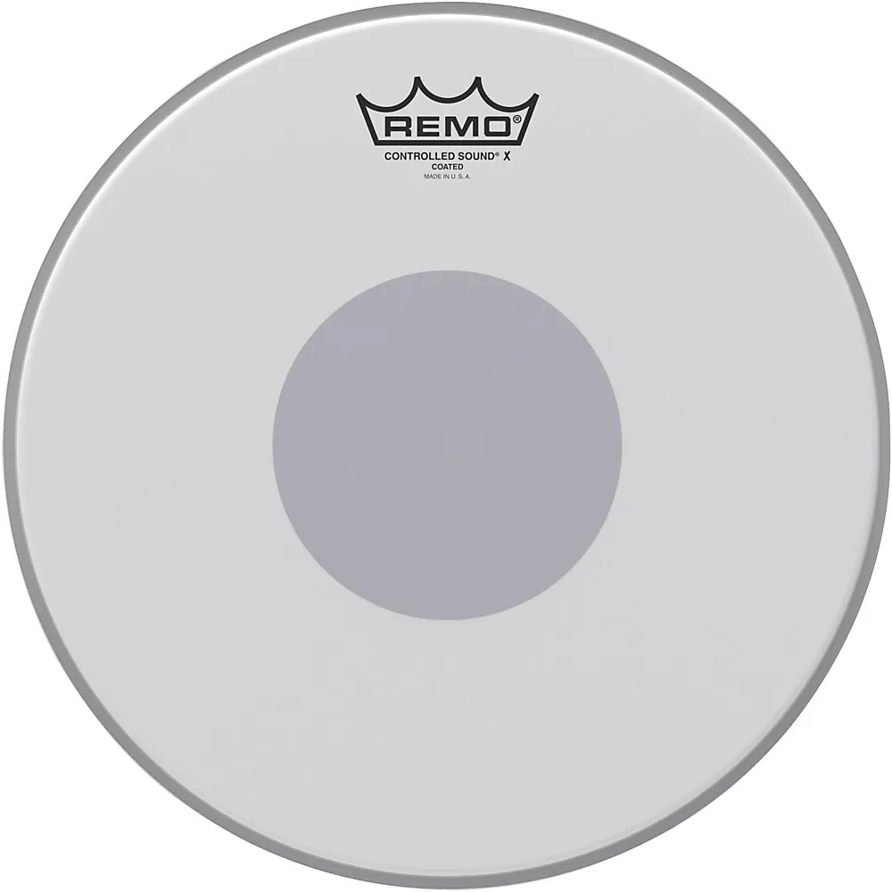 Remo Controlled Sound X With Black Dot On Bottom 12 in. Coated