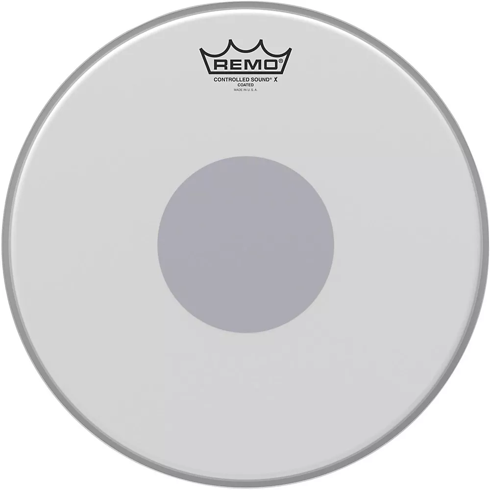 Remo Controlled Sound X With Black Dot On Bottom 13 in. Coated
