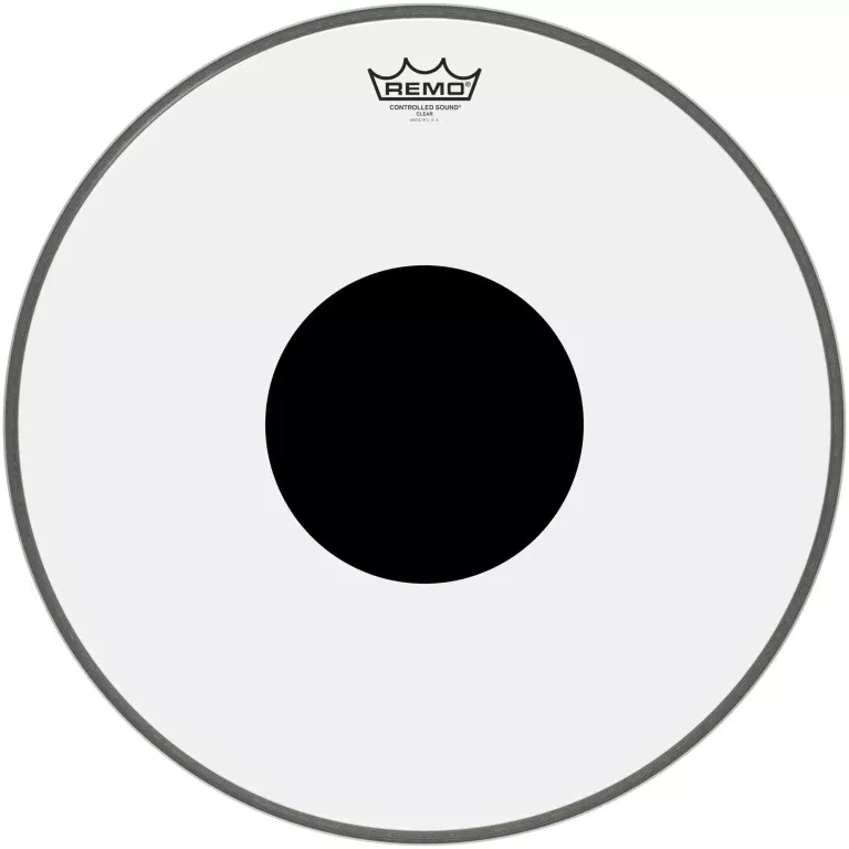 Remo CS Clear Bass Drum Head with black dot