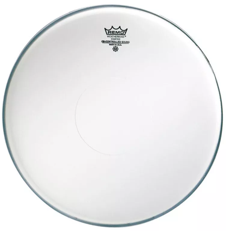 Remo CS Coated Snare Head with coated dot on upper side
