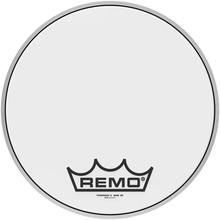 Remo Powermax 2 Ultra White marching Bass Drum Head