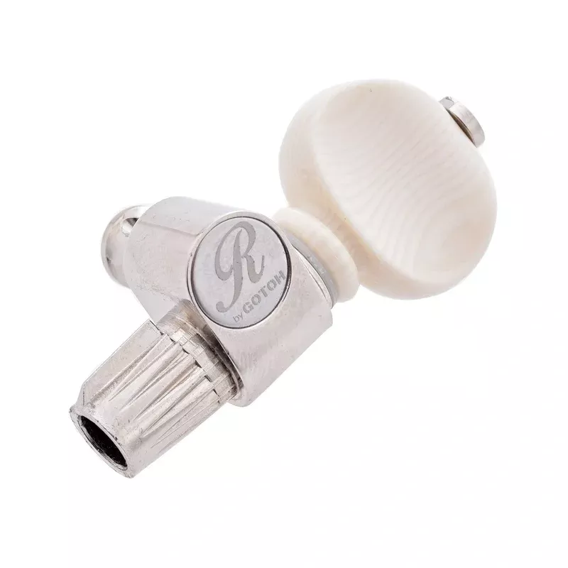 Rickard 5th String Tuner for Banjo,, Nickel/Ivoroid