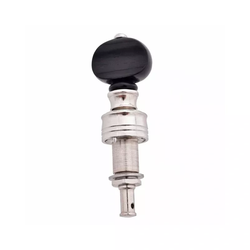 Rickard Cyclone 10:1 Banjo Peg, Nickel/Ebony, Single Peg