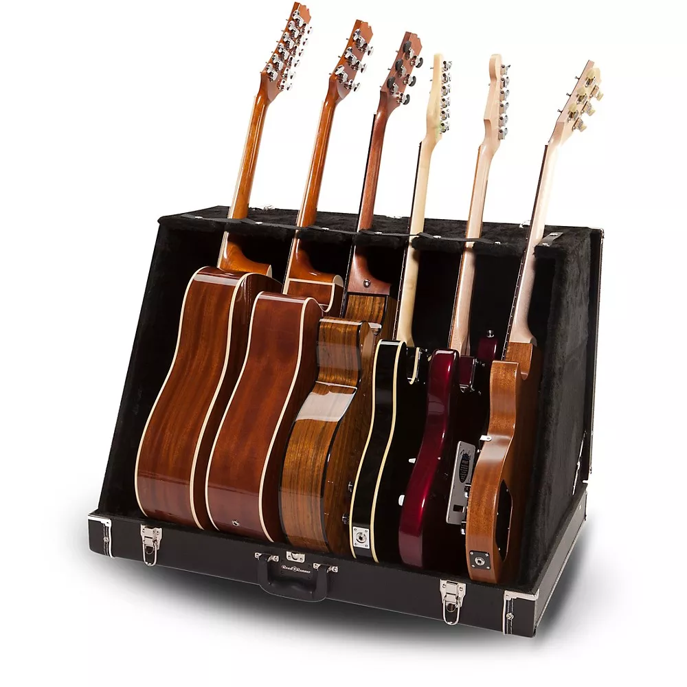 Road Runner RRGS6 6-Guitar Stand Case Black Tolex