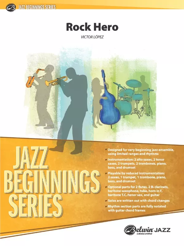 Rock Hero: Jazz Ensemble Conductor Score & Parts