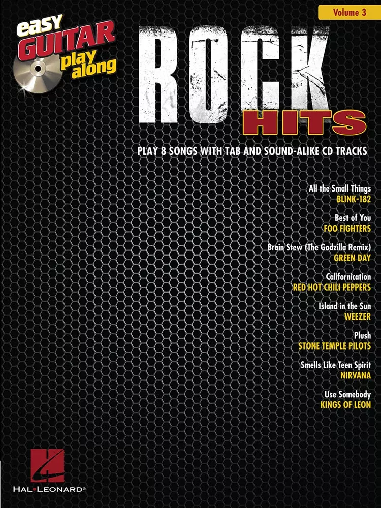 Rock Hits Easy Guitar Playalong Volume 3 BK/CD