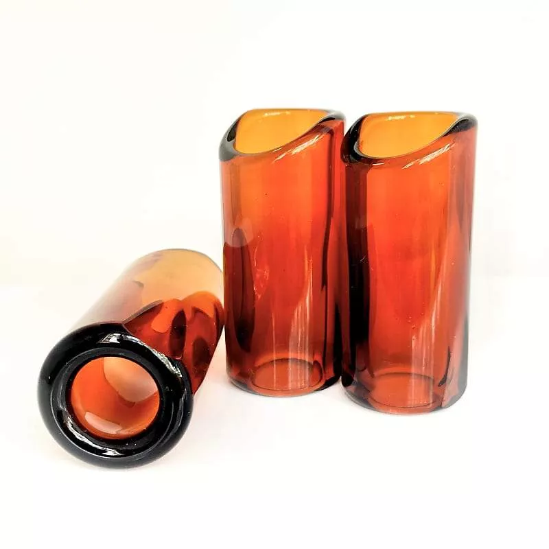 The Rock Slide Amber Glass Slide - Medium GRS-MA