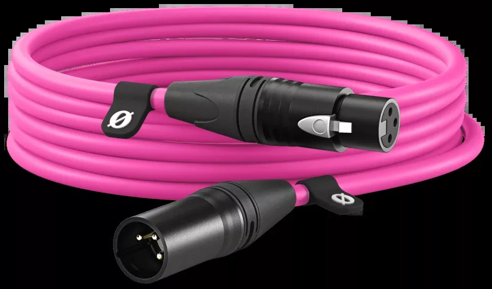 RODE XLR3 6m Premium XLR Cable in Pink