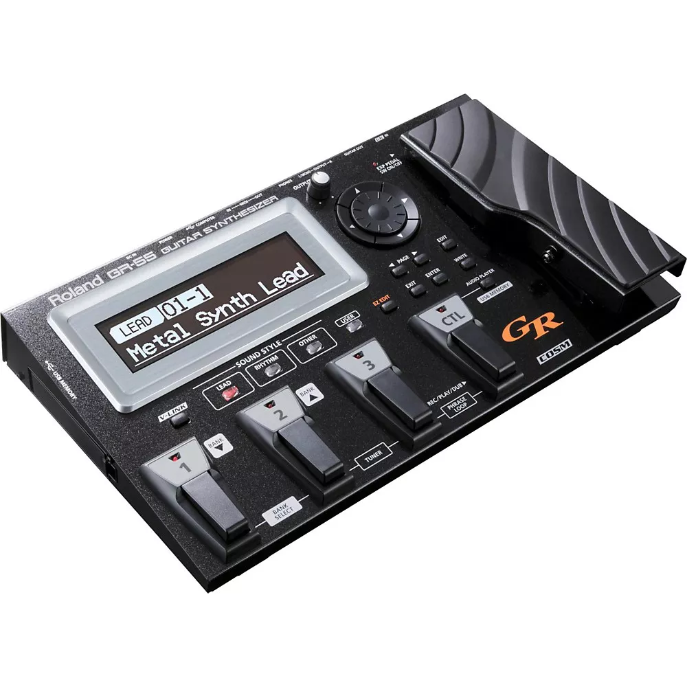 Roland GR-55 Guitar Synthesizer - Black With GK-3 Divided Pickup