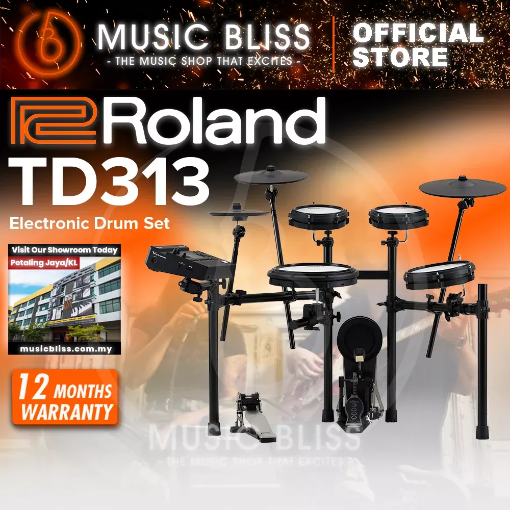 Roland V-Drums TD313 Electronic Drum Set – DRUM KIT (ONLY)