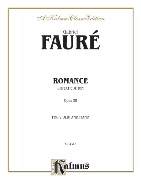 Romance, Opus 28 (Urtext): Violin Book