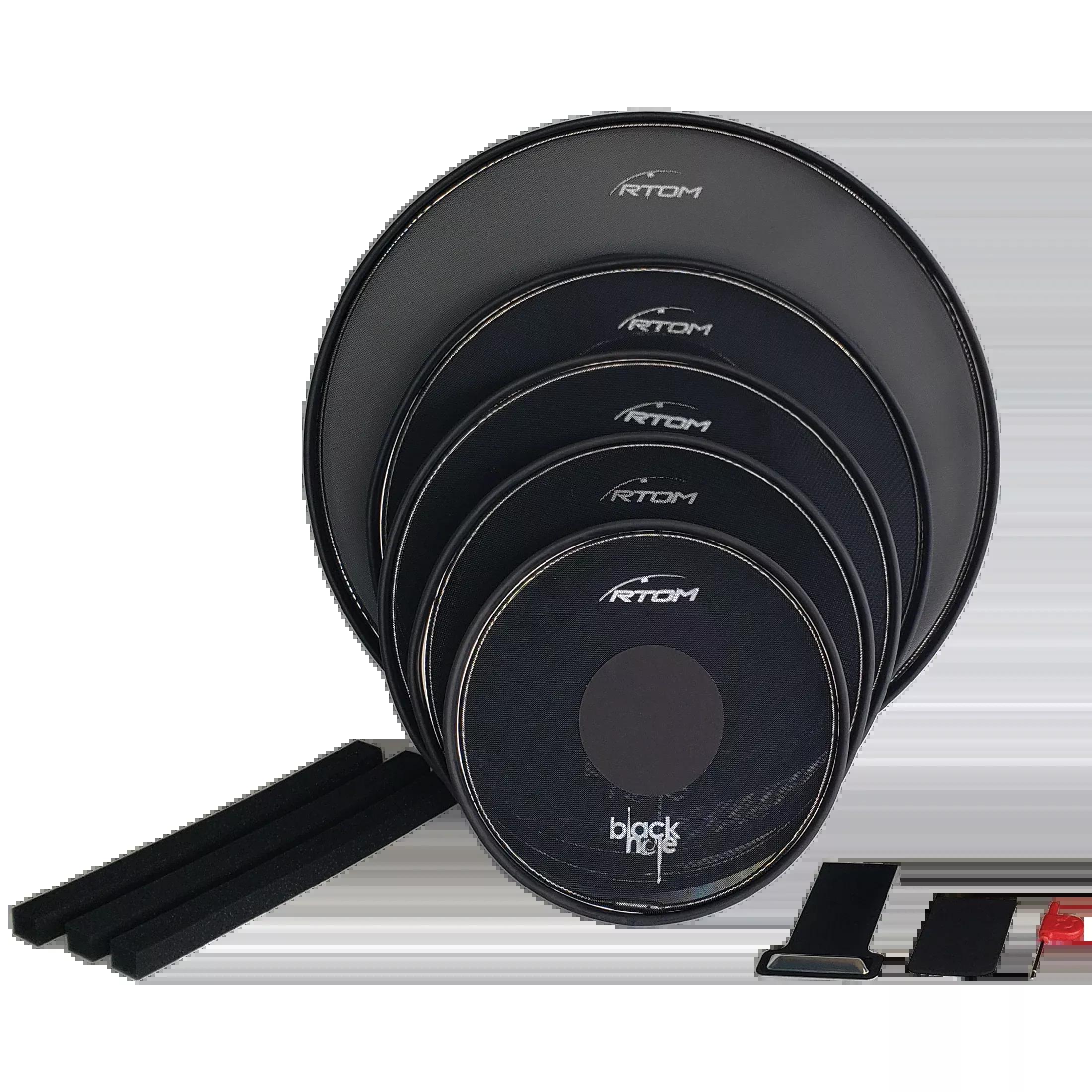 RTOM Black Hole Practice Pad Starter Pack V2 - (Sizes 10", 12", 14", 16" & 22")