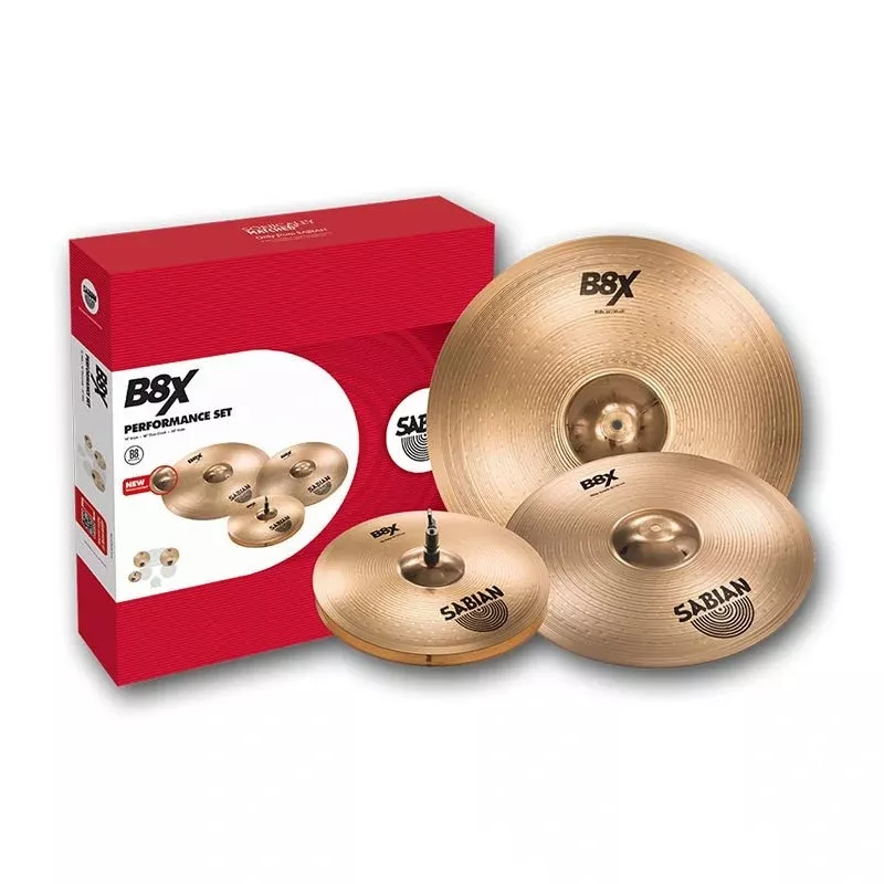 Sabian B8X Performance Set Plus – With Free 18″ Thin Crash